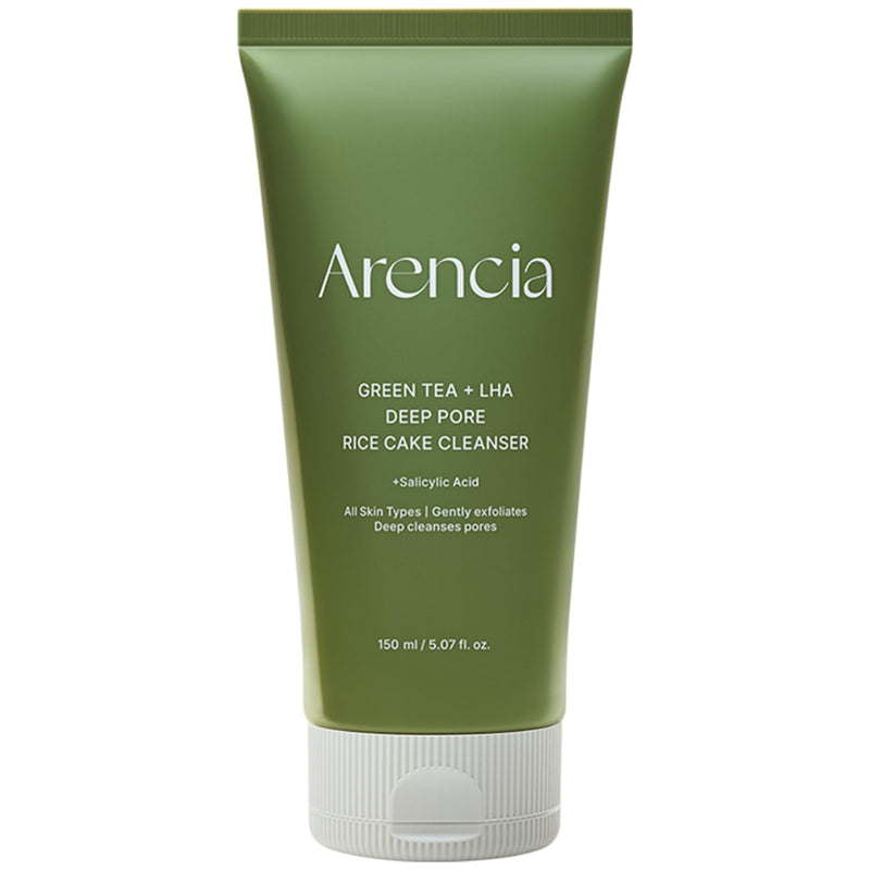 AsiaBeautyMall Arencia Green Tea + LHA Deep Pore Rice Cake Cleanser Face Cleanser White Smoke