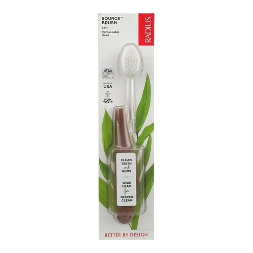 Radius Radius Source Floss Brush Super Soft Replaceable Head Toothbrush (Assorted Colors) Toothbrush Light Gray