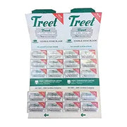 Treet Treet New Steel Double Edge Razor Blades - 20x10 Pack Razor Blades Light Gray