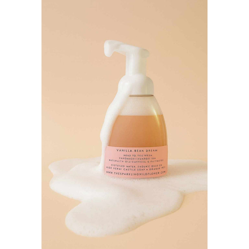 Sparkling Wildflower LLC. Head To Toe Wash Bath Wheat Anxiety + Stress,Black Ice,Call Me Daddy,Cashmere Lace,Fifty Shades,Graphite + Steel,island nectar,lemon marshmallow whip,Muscle + Joint,Natural Baby,Oatmeal + Honey,Rescue My Skin : Lavender,Rescue My Skin : Strawberries and Cream,pina colada,pineapple p