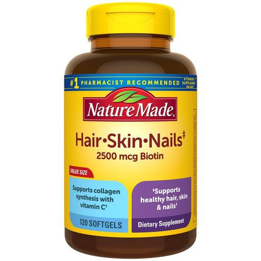 Nature Made N M Hair Skin Nails Gc 120 Sftg Vitamins & Supplements White Smoke