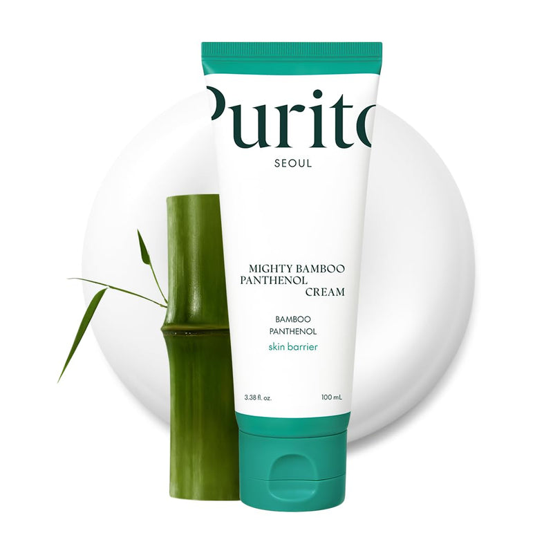 AsiaBeautyMall Purito SEOUL Mighty Bamboo Panthenol Cream Moisturizer White Smoke