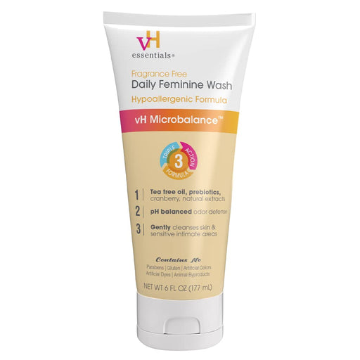 vh essentials vh essentials Daily Feminine Wash, Fragrance Free, 6 fl oz Personal Care White Smoke