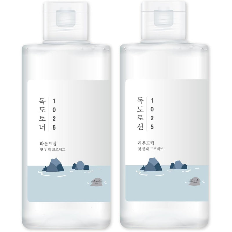 AsiaBeautyMall Round Lab 1025 Dokdo Toner Lotion Special Set Toner Lotion White Smoke