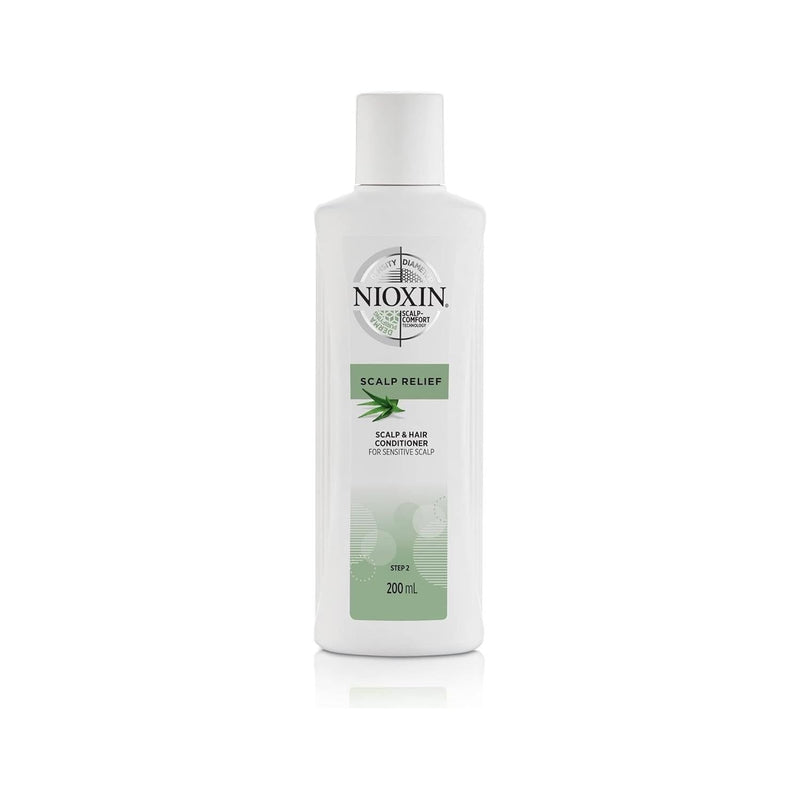 Nioxin Nioxin Scalp Relief Cleanser Conditioner for Sensitive Dry and Itchy Scalp 6.7 Oz Hair Conditioner Light Gray
