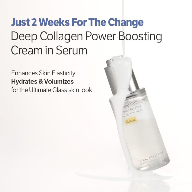 AsiaBeautyMall Sungboon Editor Deep Collagen Power Boosting Cream In Serum Serum White Smoke