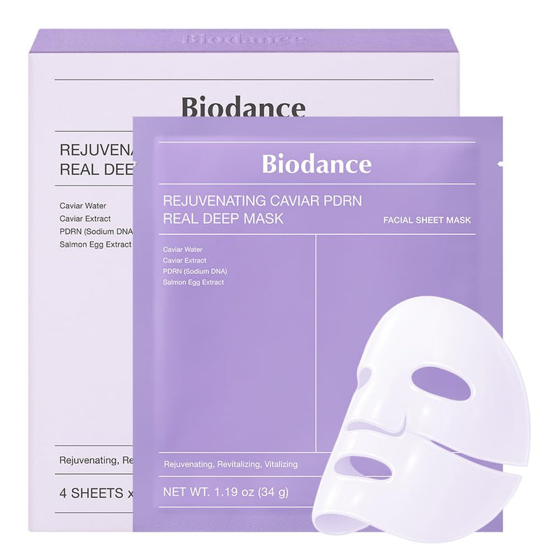 AsiaBeautyMall Biodance Rejuvenating Caviar PDRN Real Deep Mask Face Mask Light Steel Blue