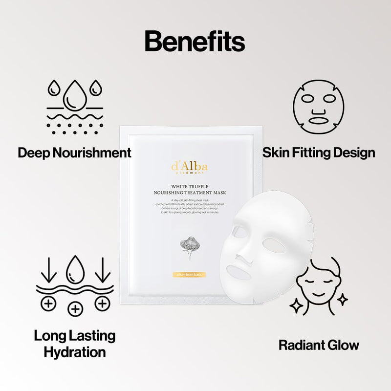 AsiaBeautyMall d'Alba piedmont White Truffle Nourishing Treatment Mask Face Mask Lavender