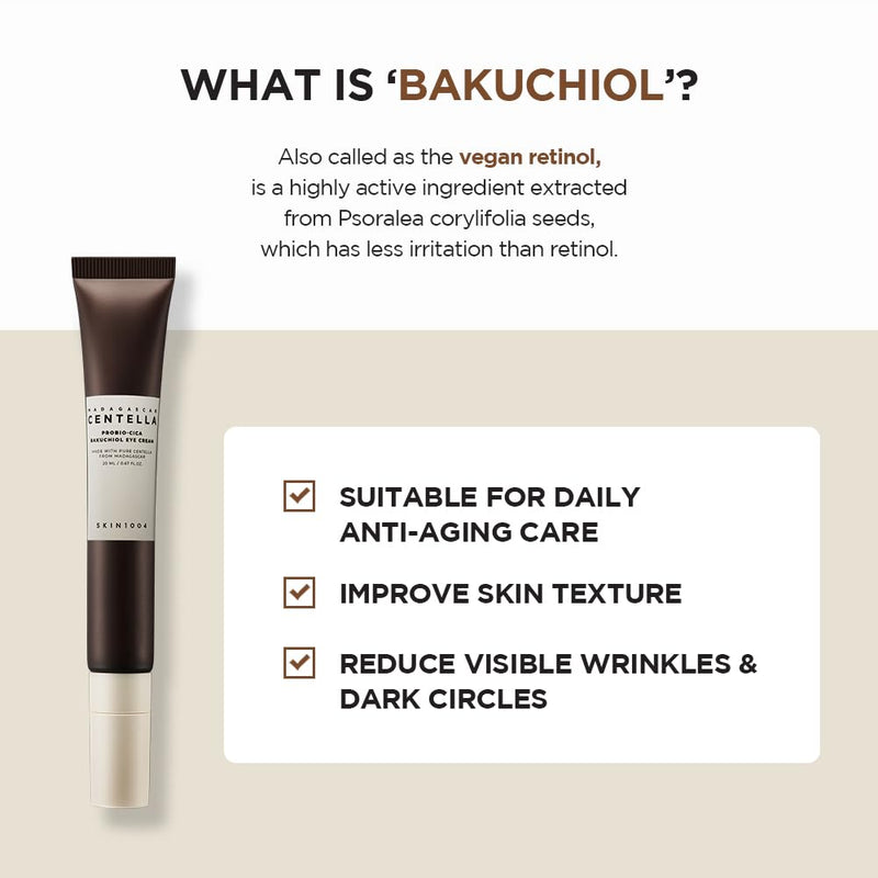 AsiaBeautyMall SKIN1004 Madagascar Centella Probio-Cica Bakuchiol Eye Cream Eye Cream White Smoke