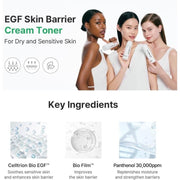 AsiaBeautyMall Z+PIDERM ECF Skin Barrier Cream Toner Toner Lotion White Smoke