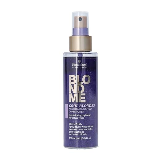 Schwarzkopf Schwarzkopf BlondMe Color Correction Spray Conditioner Cool 150ML Spray Conditioner White Smoke
