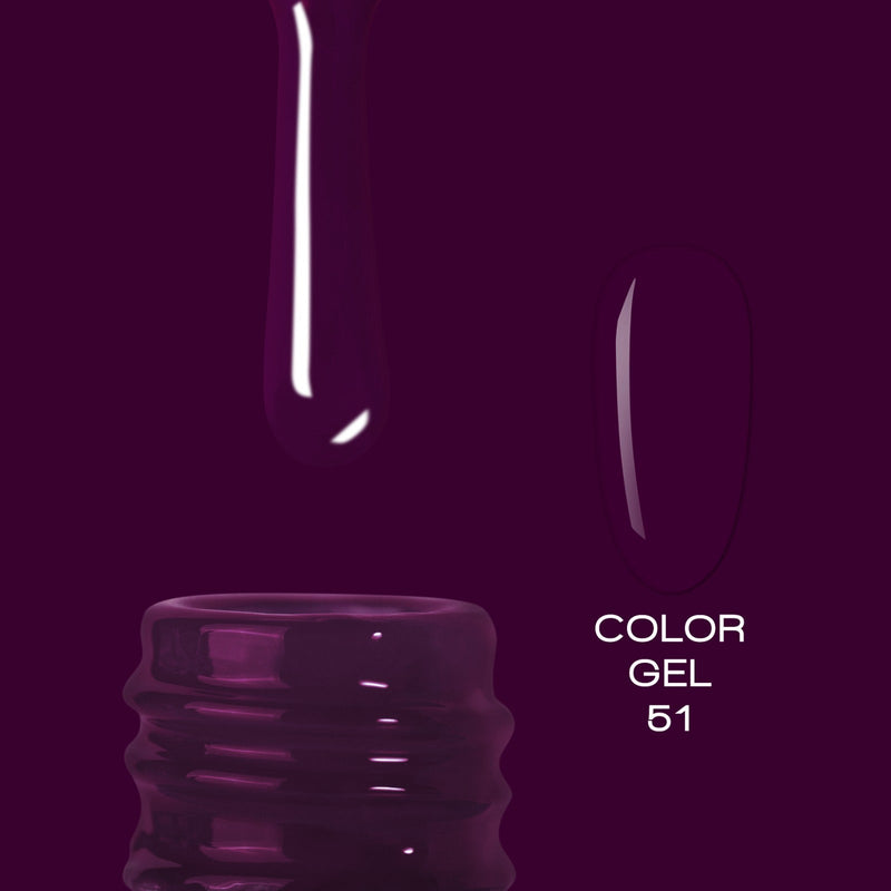 nbmsupply ELITE EMBRACE Professional Color Gel 51 10ml ECG5110 Black