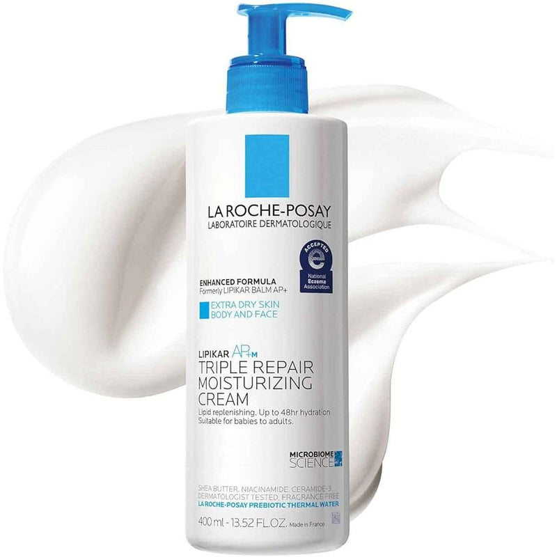 La Roche-Posay La Roche-Posay Lipikar AP+M Triple Repair Moisturizing Cream, 13.52 oz Skin Care White Smoke