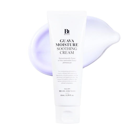 AsiaBeautyMall Benton Guava Moisture Soothing Cream Moisturizer White Smoke