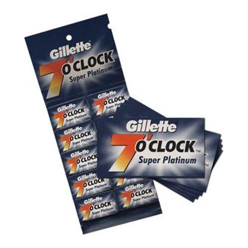 Gillette Gillette 7 O`Clock Super Platinum Razor Blades - 20x5 Pack Razor Blades Dark Slate Gray
