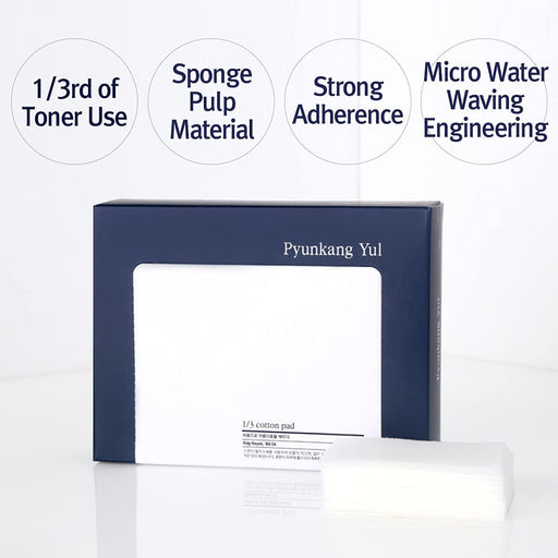 AsiaBeautyMall Pyunkang Yul 1/3 Cotton Pad Facial Towel White Smoke