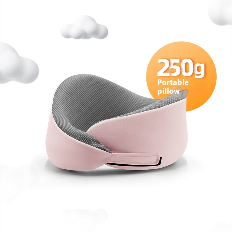 SmartPursue™ Travel pillows for airplanes Travel Pillows White Smoke Comfort Pink