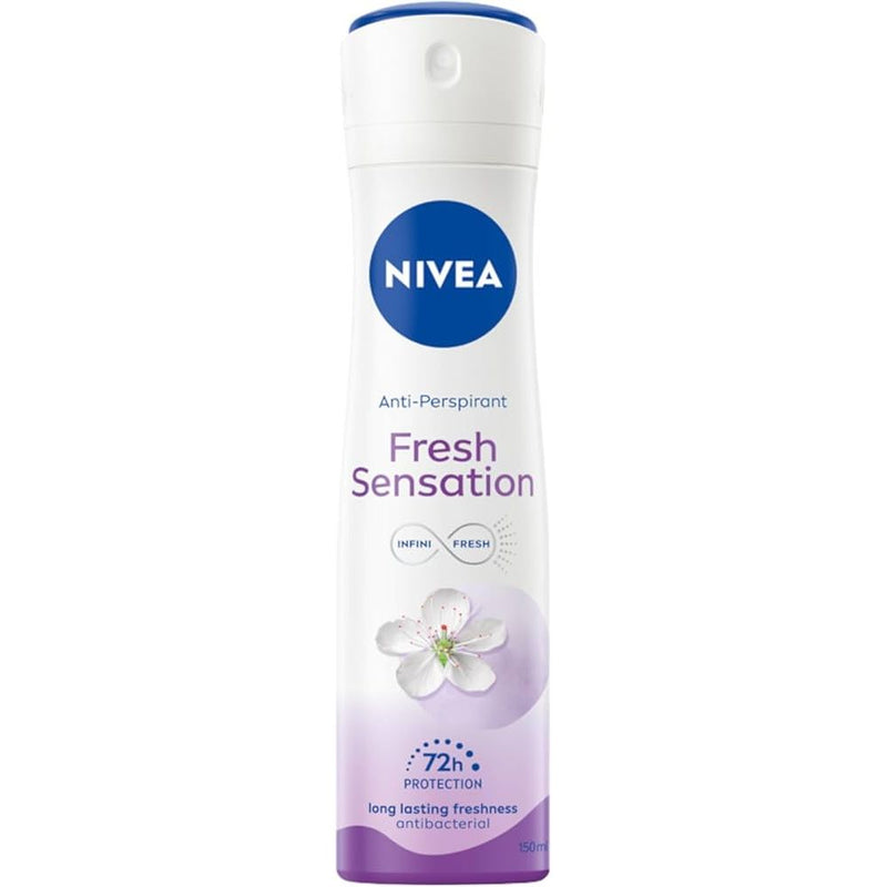 Nivea NIVEA Fresh Sensation Anti-Perspirant Spray 72h Infini Fresh Protection 150ml Deodorant & Anti-Perspirant White Smoke
