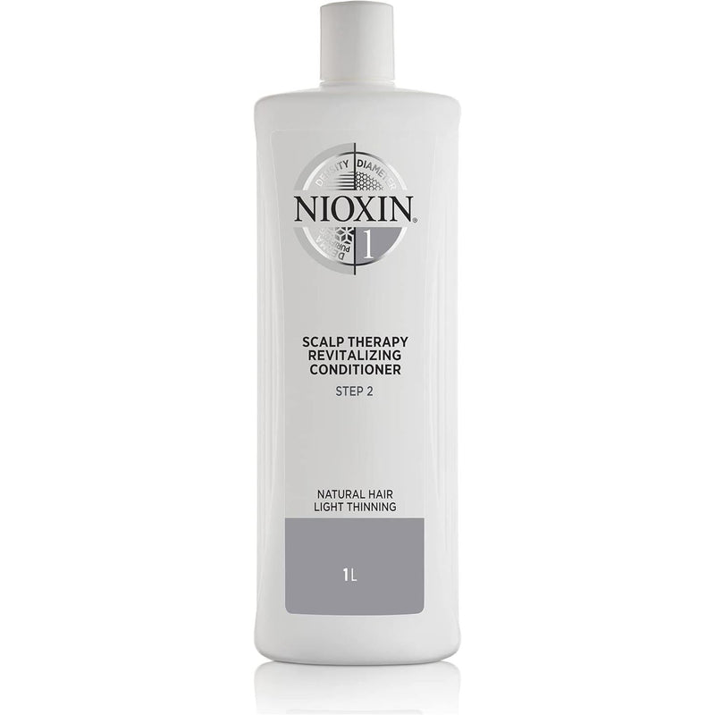 Nioxin Nioxin System 1 Scalp Therapy Mens Nioxin Conditioner 1000ml / 33.8oz Hair Conditioner Light Gray