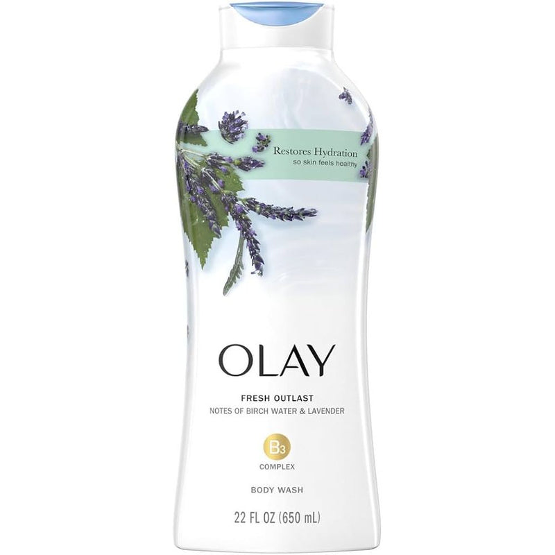 Olay Olay Body Wash Birch Water and Lavender 22 Oz Body Wash White Smoke