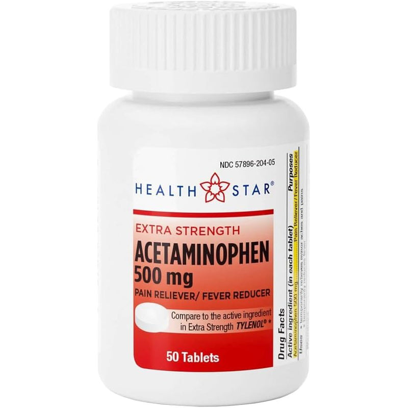 Tylenol Geri-Care® Acetaminophen 500 mg Extra-Strength Tablet, 50 EA Medicine & Drugs Lavender