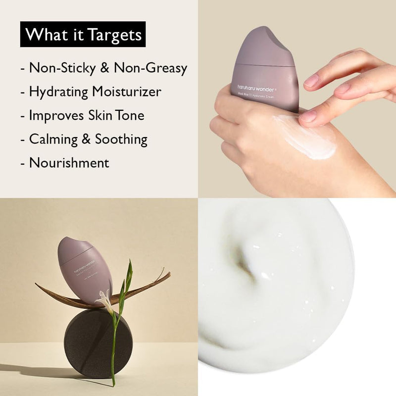 AsiaBeautyMall Haruharu Wonder Black Rice 10 Hyaluronic Cream Moisturizer Lavender