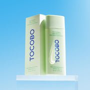 AsiaBeautyMall TOCOBO Cica Calming Sun Serum SPF50+ PA++++ Sunscreen Light Blue