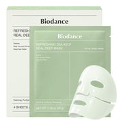 AsiaBeautyMall Biodance Refreshing Sea Kelp Real Deep Mask Face Mask Gray