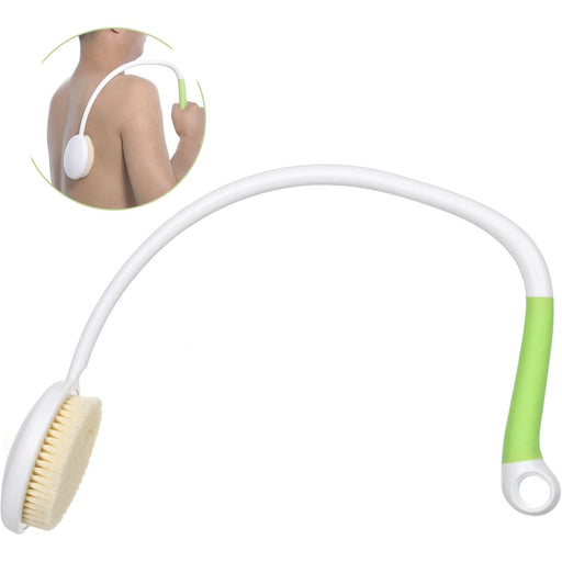 0 Fanwer Back Scrubber Long Handle for Shower Bath & Body White Smoke