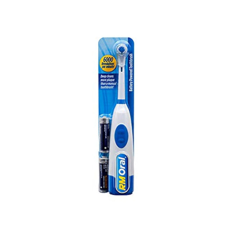 RM Oral RM Oral REVCare Duo: Battery Powered Soft Bristle Toothbrush - Blue Toothbrushes Dodger Blue