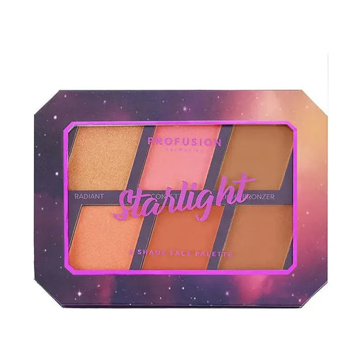 Profusion Cosmetics Euphoric Glam | Starlight Face Palette Face Rosy Brown