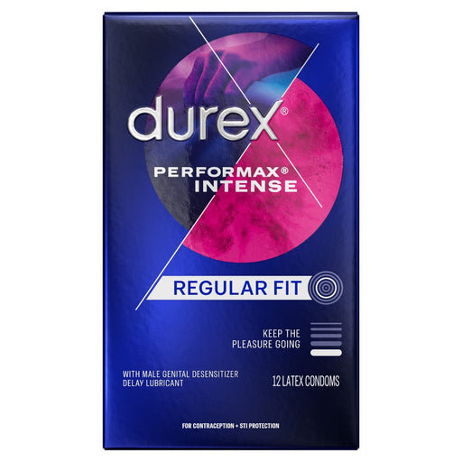 Durex Durex Performax Intense Ultra Fine Lubricated Latex Condoms Condoms Midnight Blue