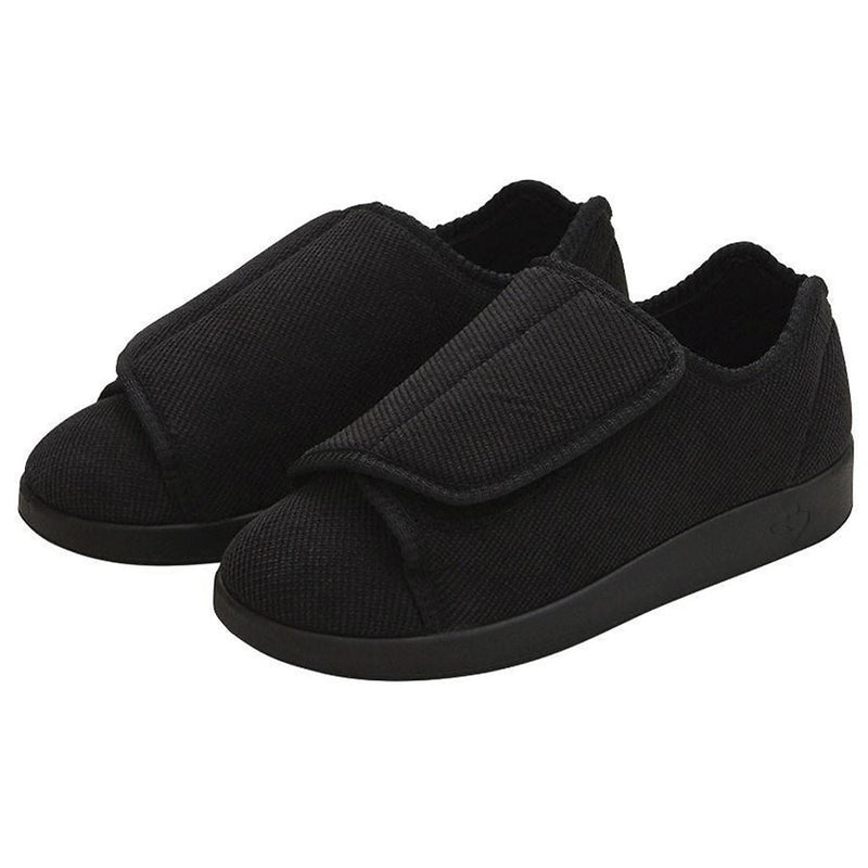 Silvert's Silvert's Xx-Wide Easy Closure Slipper Medical Supplies Black