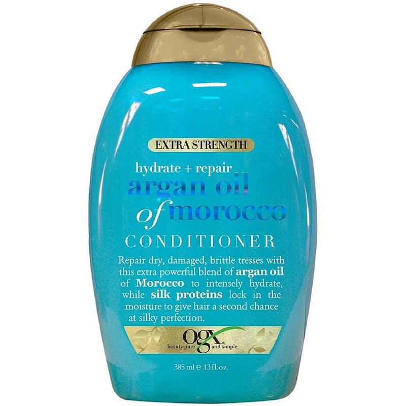 OGX OGX Extra Strength Hydrate & Repair Argan Oil Of Morocco Conditioner 13 Fl Oz Conditioners White Smoke