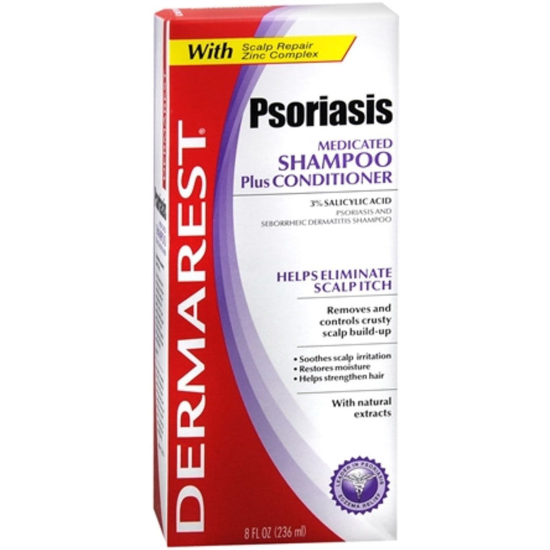 Dermarest Dermarest Psoriasis Medicated Shampoo Plus Conditioner -- 8 Fl Oz Shampoo & Conditioner White Smoke