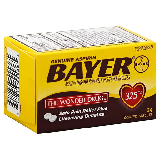 Bayer Bayer Aspirin Pain Reliever/Fever Reducer 325 Mg Coated Tablets Health & Beauty White Smoke