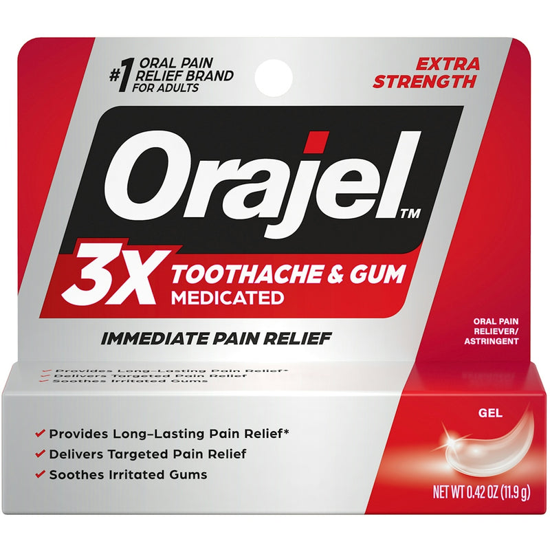 Orajel Orajel™ 3X Medicated For Toothache & Gum – Instant Pain Relief Gel Oral Care White Smoke