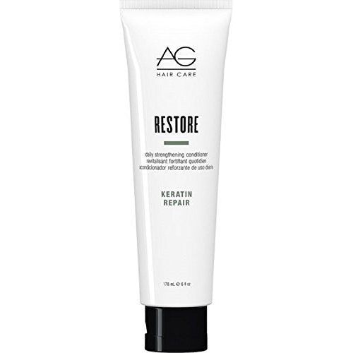 AG Hair Cosmetics AG Hair Queratina Del Pelo De Reparación De Restauración Diario El Fortalecimiento De Acondicionador, 6oz White Smoke