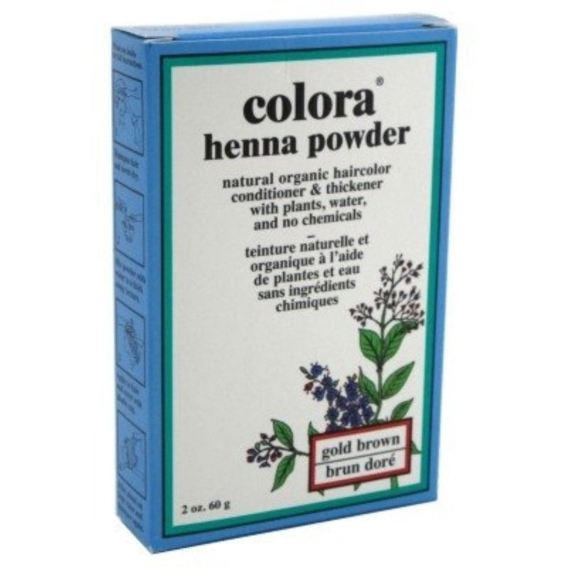 Colora Henna Colora Henna Powder Hair Color Gold Brown - 2 Oz Hair Color Light Gray