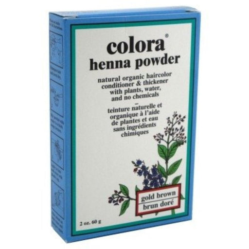 Colora Henna Colora Henna Powder Hair Color Gold Brown - 2 Oz Hair Color Light Gray