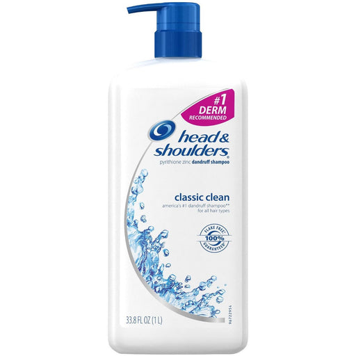 Head & Shoulders Head & Shoulders Classic Clean Dandruff Shampoo 33.8 Fl Oz Shampoo White Smoke
