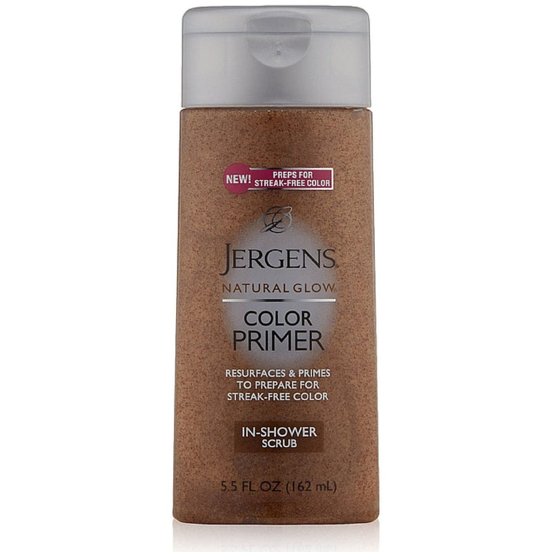 Jergens Jergens Natural Glow Color Primer In-Shower Scrub 5.50 Oz Health & Beauty Dim Gray