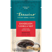 Teeccino Dandelion Vanilla Nut Herbal Coffee Herbal Coffee Dark Cyan Trial Size
