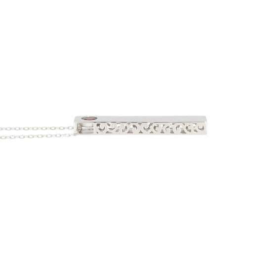 Bids.com Garnet Fashion Pendants Sterling Silver Pendants White Smoke 18