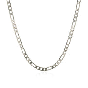 Bids.com 3.0mm 14k White Gold Solid Figaro Chain Necklaces White Smoke 18 / White Gold,20 / White Gold,22 / White Gold,24 / White Gold