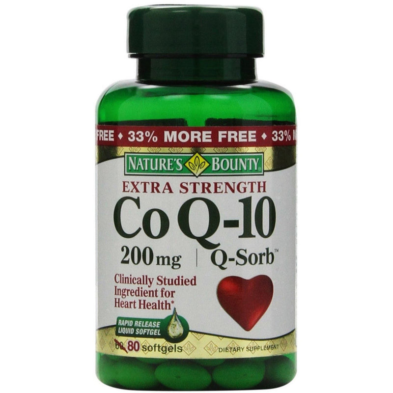 Nature's Bounty Nature's Bounty Co Q 10, 200 Mg, Rapid Release Softgels Vitamins & Supplements White Smoke
