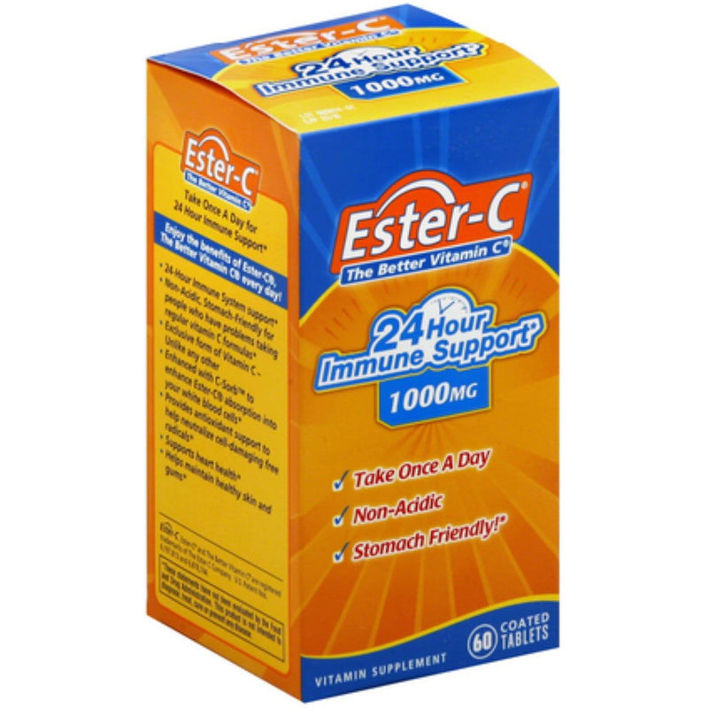 Ester-C Ester-C Immune Support, 24 Hour, Maximum Strength, 1000 Mg 120 ct Vitamins & Supplements White Smoke
