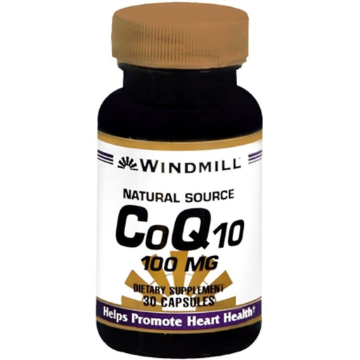 Windmill Windmill Co-Enzyme Q-10 100 Mg Capsules Vitamins & Supplements White Smoke