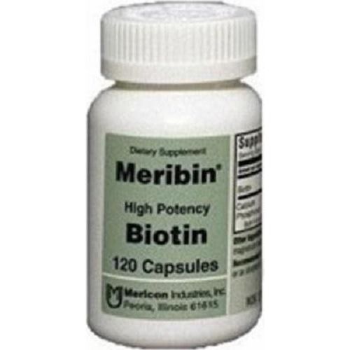 Mericon Mericon Meribin De Alta Potencia Biotina 5 Mg Cápsulas, 120ct 003940130127S2998 Lavender