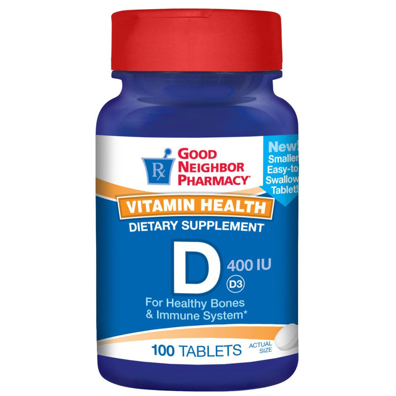 GNP GNP Vit D 400 Iu Tab 100 Vitamins & Supplements White Smoke